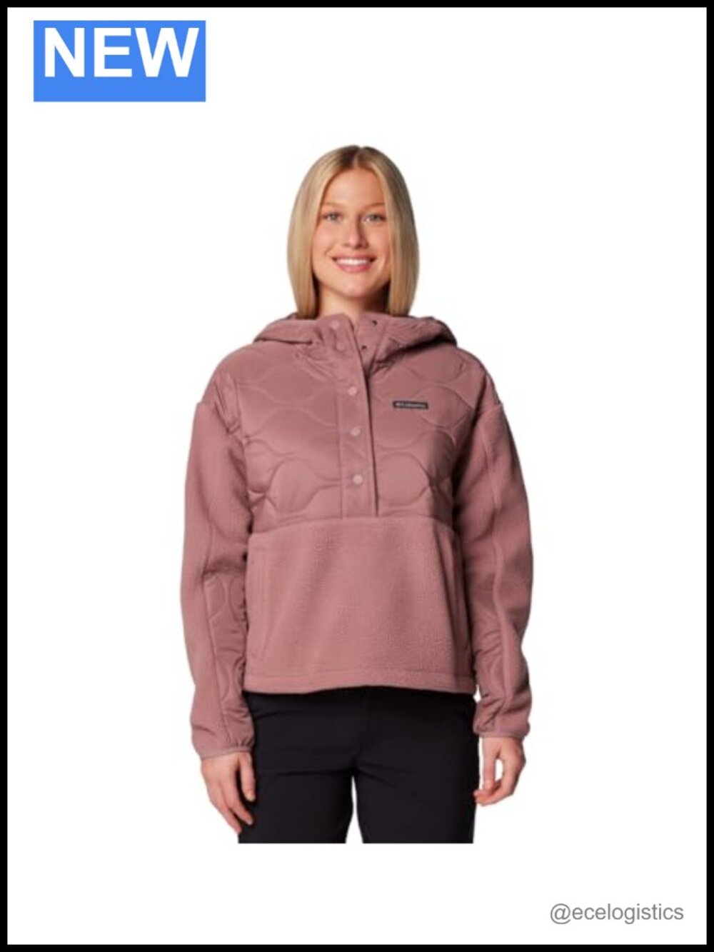 Columbia Women's Cloud Point Hooded Fleece - Plush Sherpa Polyester, Pullover